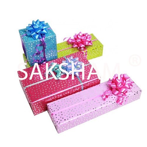 Holographic And Metallized Paper Gift Wraps from Saksham Print and pack 