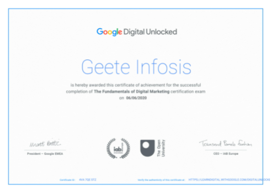 Digital Marketing With Geete Infosis from Geete Infosis