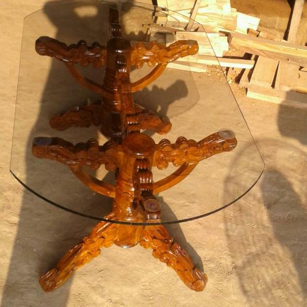 Wood Center Table with Glass Finishing  from Sanjay furniture