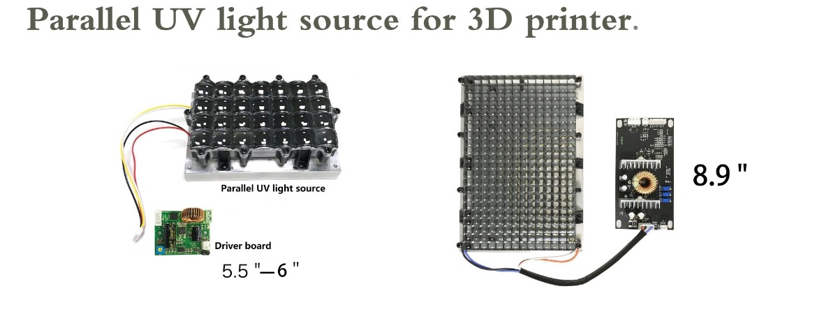 Parallel UV LED light source