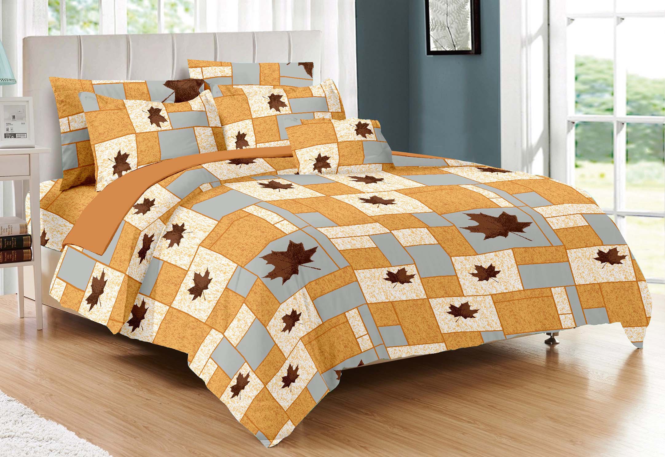 Printed Double Bed Sheet - Ecolux-4005B