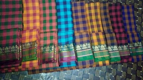 Cotton Checks Saree from Manasa Handloom & Textiles