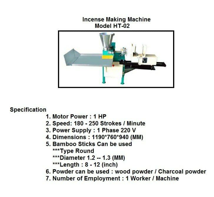 Fully Automatic Agarbatti making machine from Anu productions