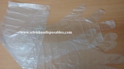 Full Length Disposable Plastic Gloves from Sri Vishnu Disposables Private Limited