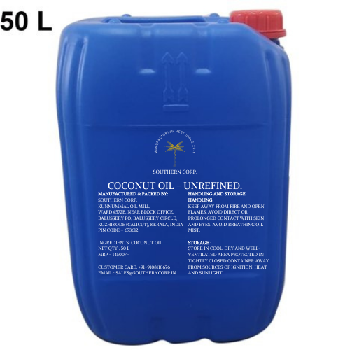 Coconut Oil - 50 L Jerry Can from Southern Corp