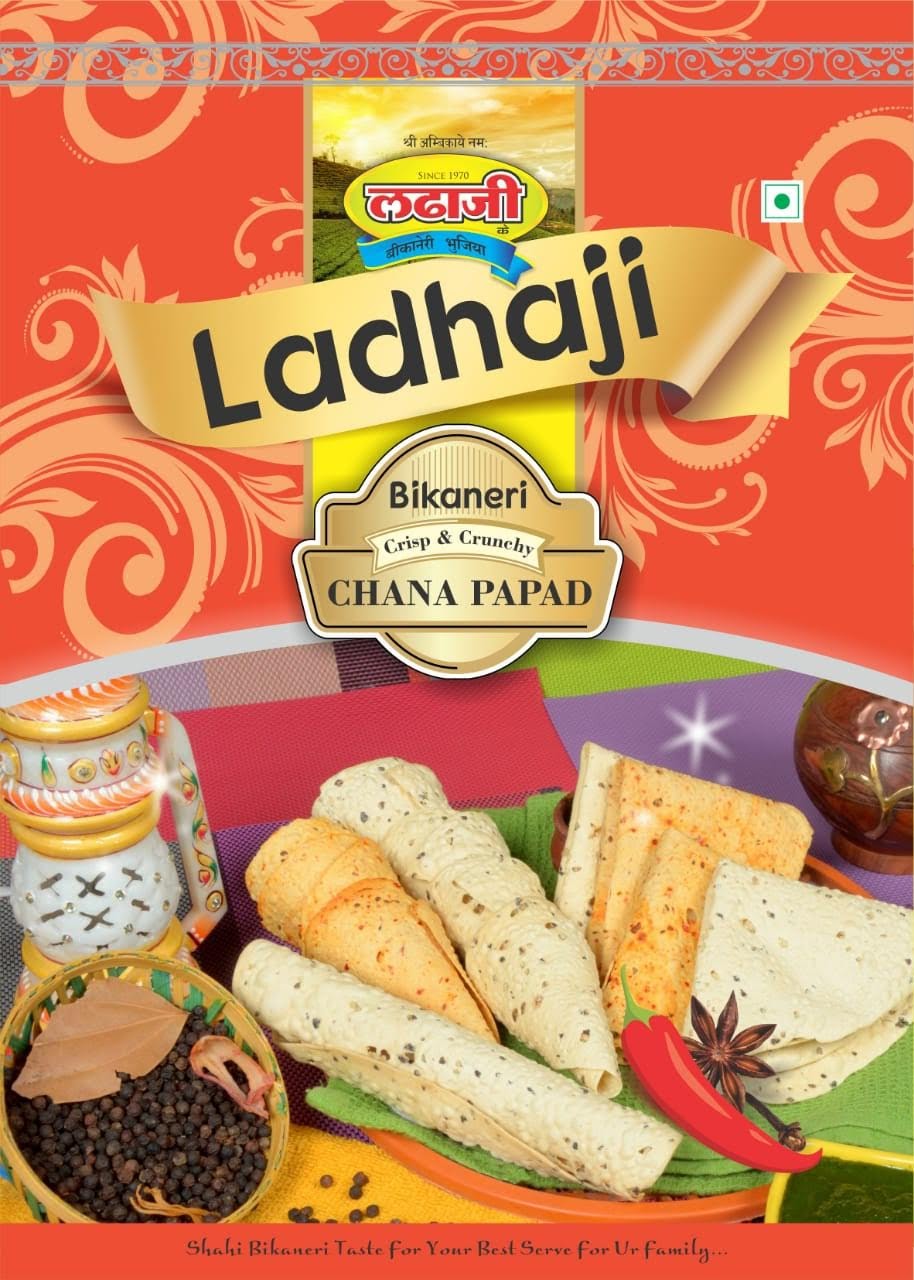 Ladhaji Ladhaji Crisp & Crunchy Chana Papad from Sumit Agencies 