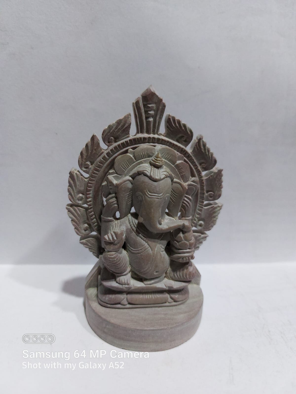 Black Stone Ganesha Sculpture Idol from Orient crafts museum 