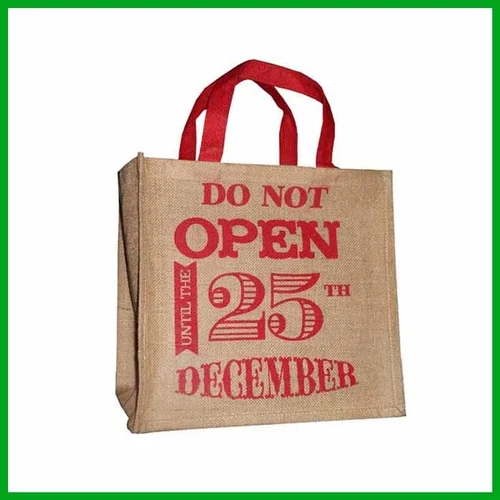 Jute Christmas Gift Bag