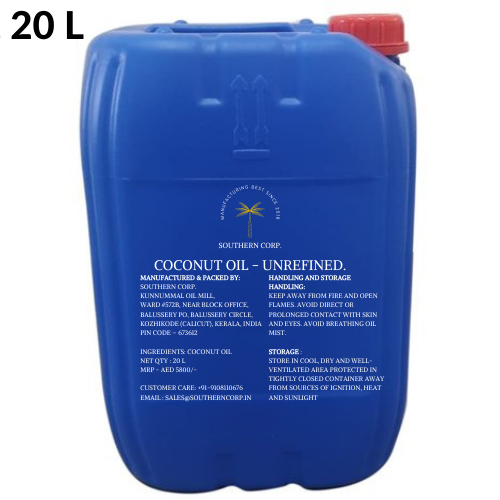 Coconut oil - 20 L Jerry can from Southern Corp