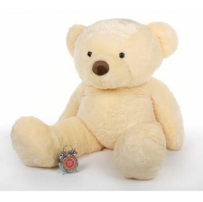 ToYBULK customized 4 Feet Tall (48 Inch) Toy's Manufacturing Life Size Cream Color Teddy Bear from ToYBULK