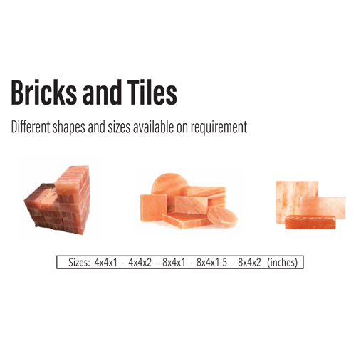 Salt Bricks and Tiles - Different Shapes and sizes available on requirement from Gunnu Enterprises