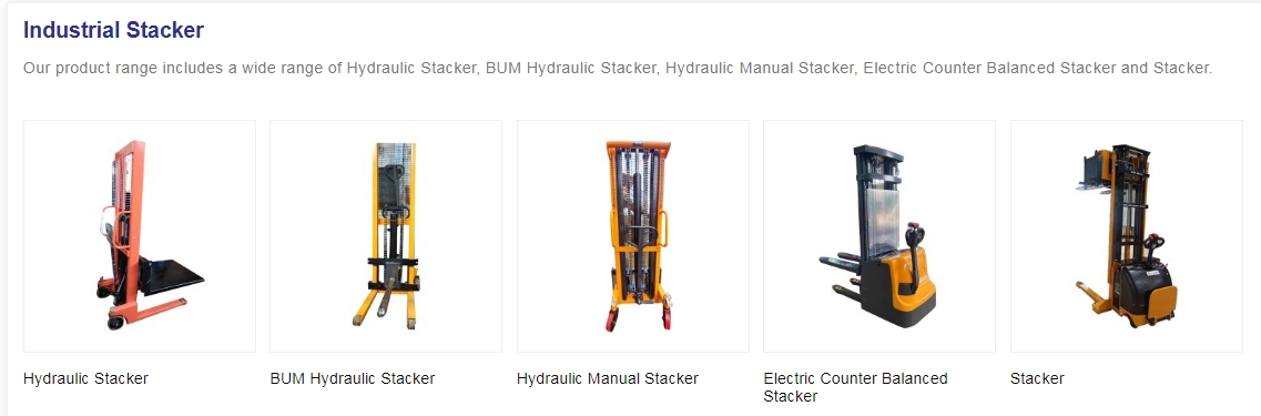 Industrial Stacker from Swaraj MHE India