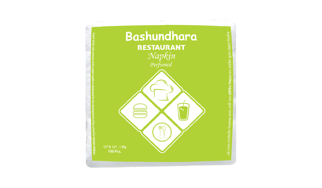 Bashundhara Restaurant Napkin (Perfumed)