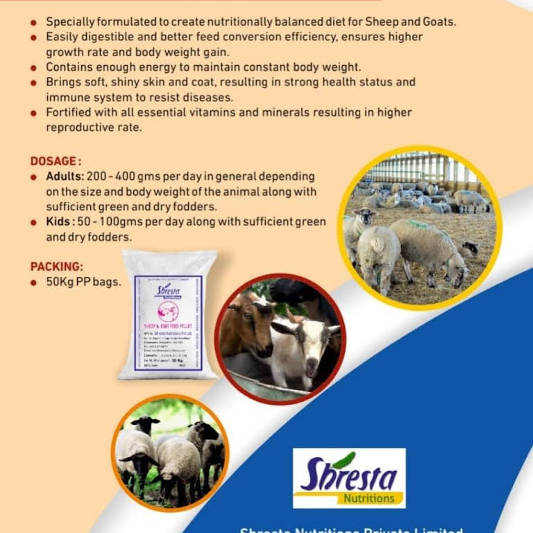 Shresa Nutrition for Animals from Sri Venkateshwara Agencies