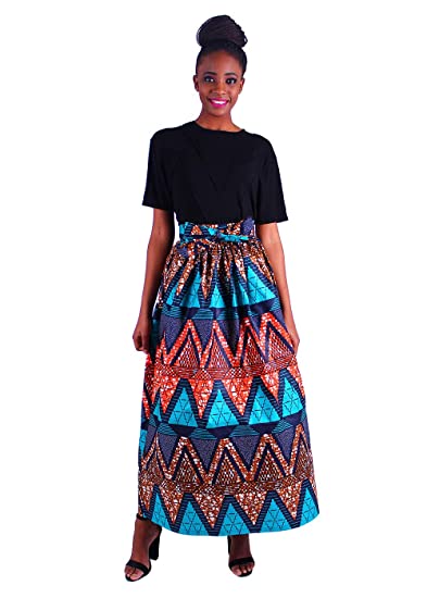 African wax Print Gown