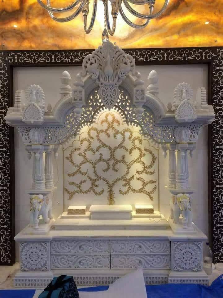 Temple in white marble  from AMBER ART EXPORT