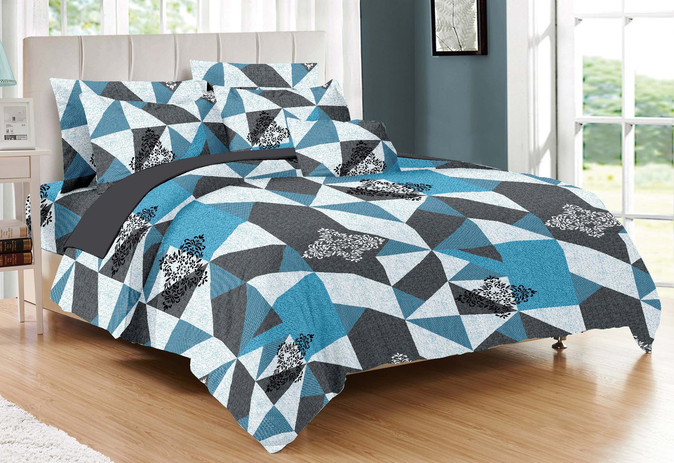 Printed Double Bed Sheet - Ecolux-4002C from Kreative Konnexion