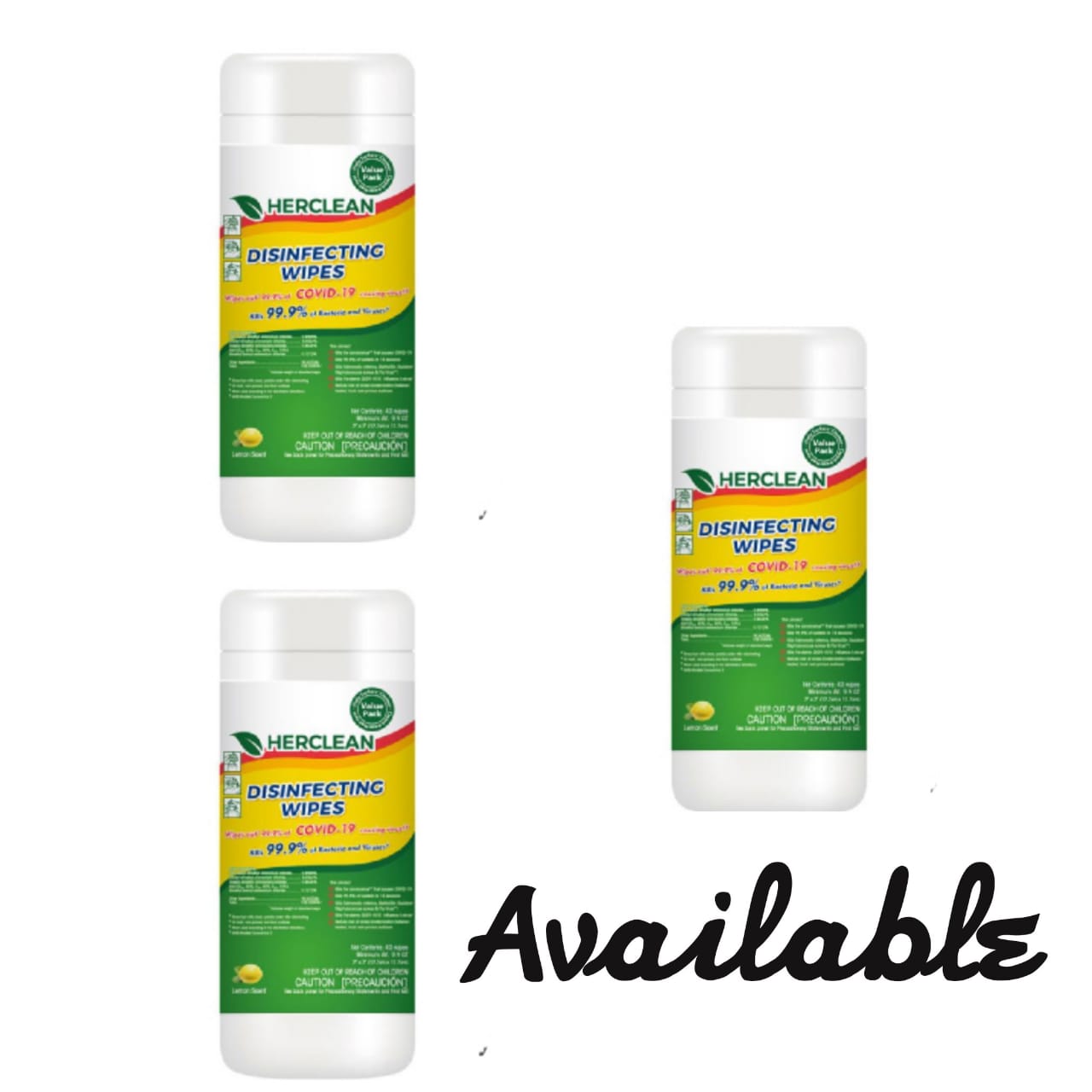 HERCLEAN DISINFECTING WIPES