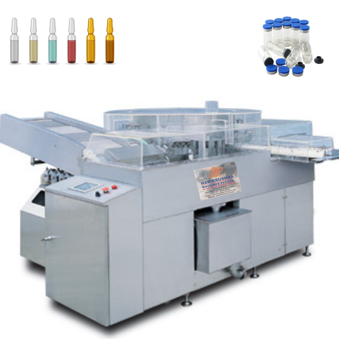 AUTOMATIC HIGH SPEED ROTARY AMPOULE & VIAL WASHING MACHINE from Harikrushna Machines Pvt. Ltd.
