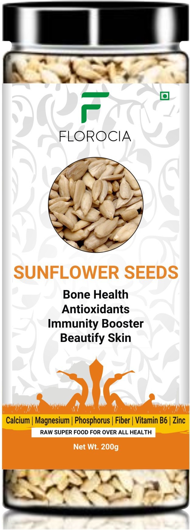 Florocia Raw Sunflower Seeds with Goodness of Magnesium | 200g from Florocia