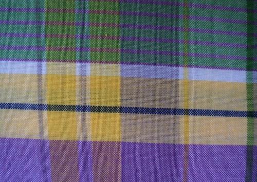 Cotton Chk Stripes Fabric from Dhruv Raj International