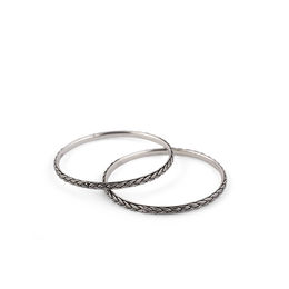 SILVER OXIDISED GUTHANI DESIGN BANGLES from Anmol Silver Jewellery