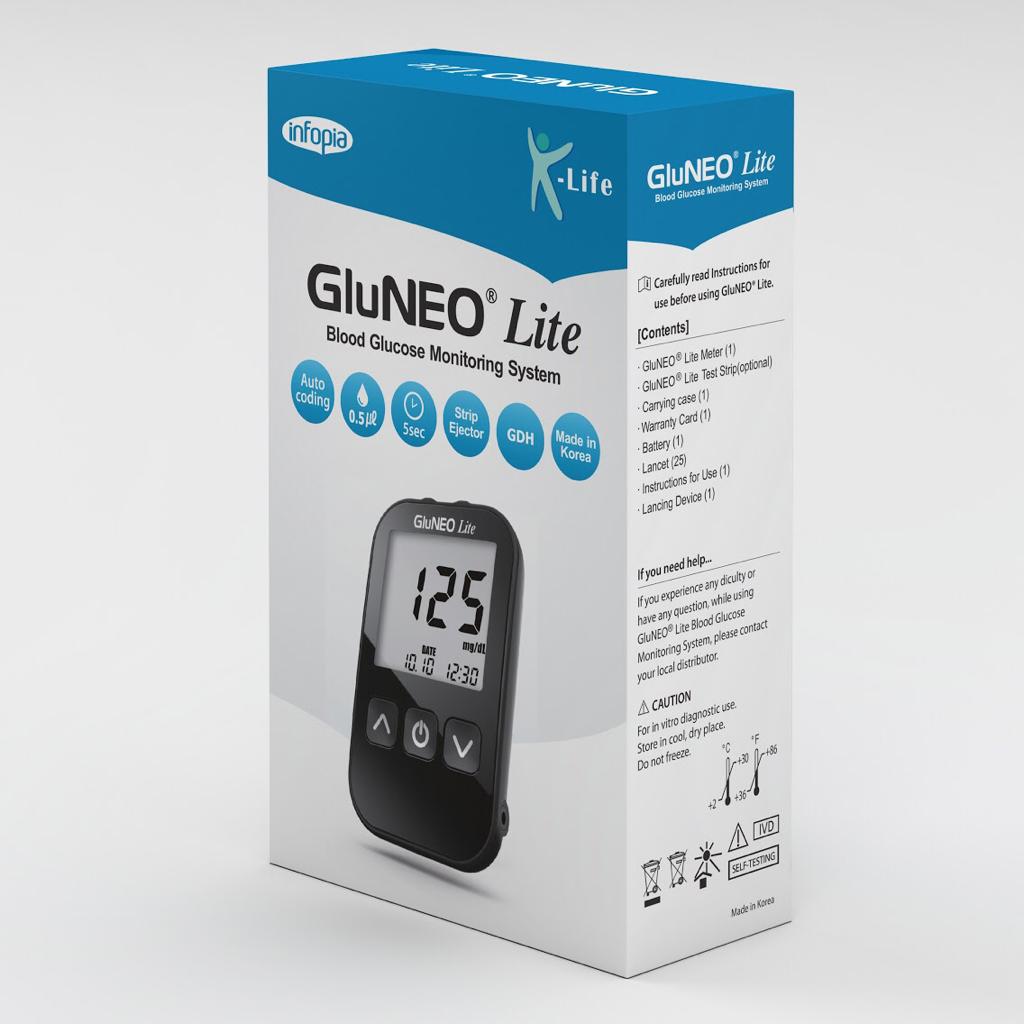 Infopia GluNEO Lite Glucometer from POONAM SURGICAL IMPORT