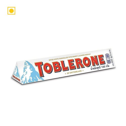 Toblerone White Chocolate With Honey And Almond Nougat - 100G from SnackZack