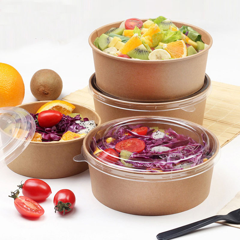 Kraft Round Salad Bowls