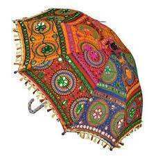Embroidered Umbrellas from Rajasthani Umbrella Manufacturers Enterprise