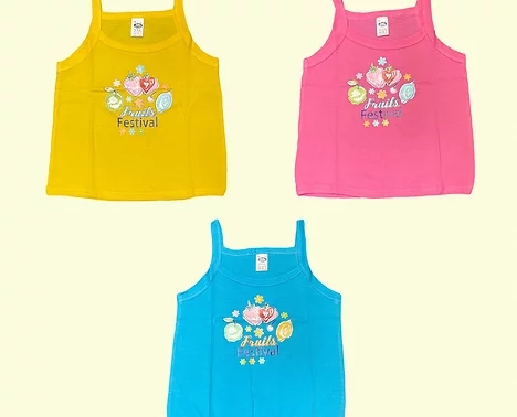 Fruits Festival Print Girls Camisole Combo Pack from Zoo Kids Wear