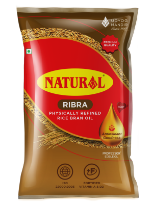 Refined Rice Bran Oil 1L from Udyog Mandir - Naturals Healthy Food