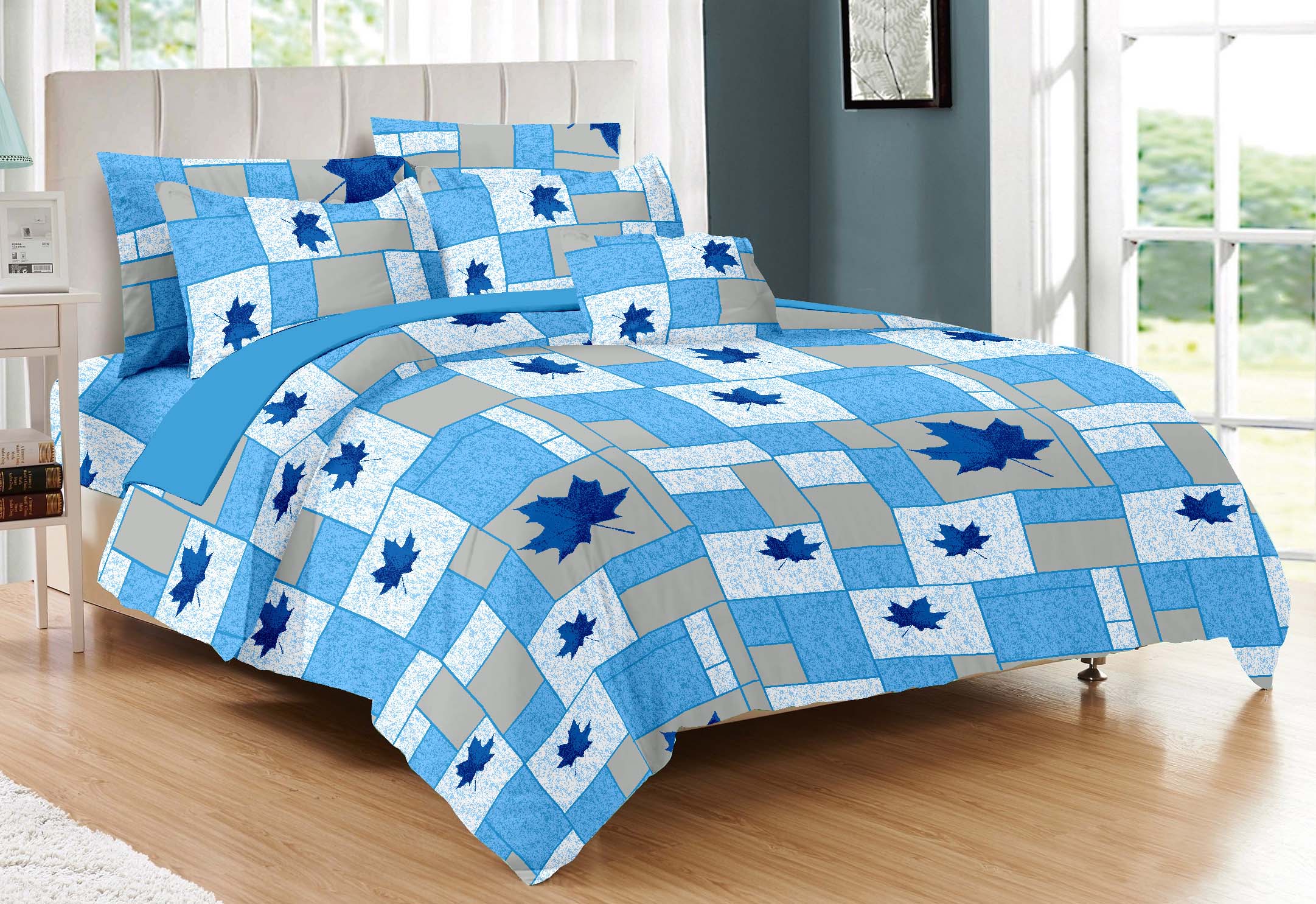 Printed Double Bed Sheet - Ecolux-4005A from Kreative Konnexion