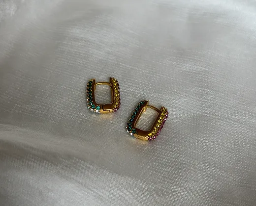 LAYLA REVERSIBLE HOOPS (MULTI) from SNAS Jewel