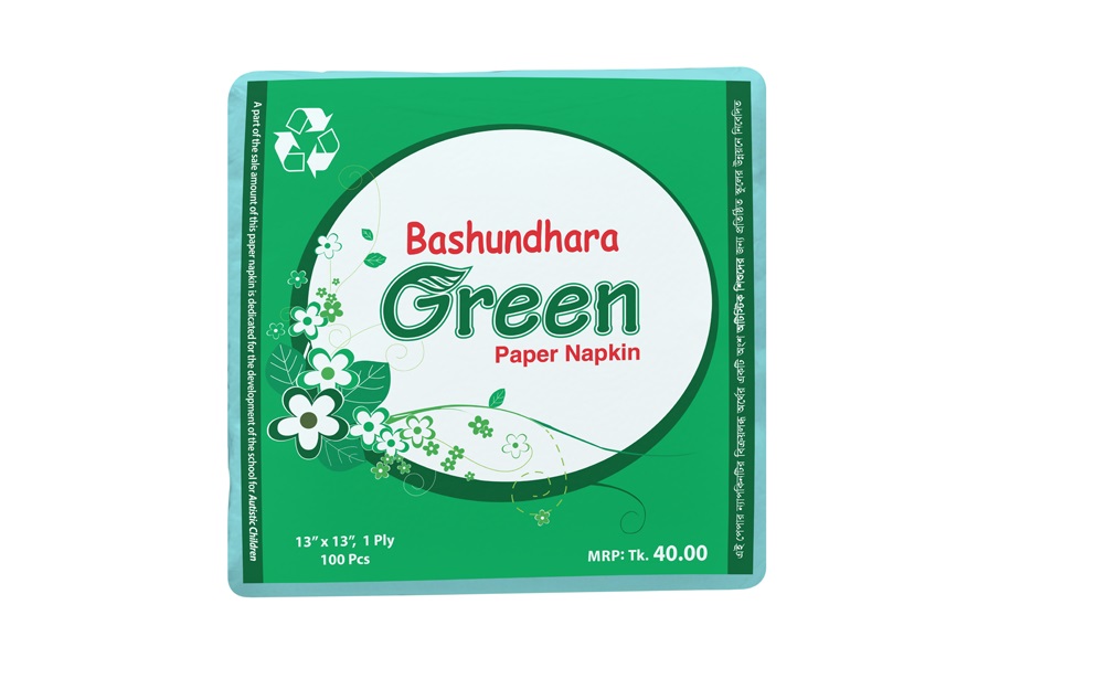 Bashundhara Paper Napkin (Green) from Bashundhara Paper Mills Ltd.