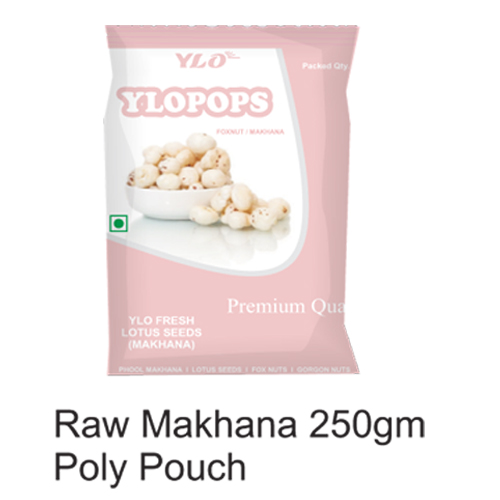 YLOPOPS Raw Makhana Poly Pouch 250gm from YLO GLOBAL