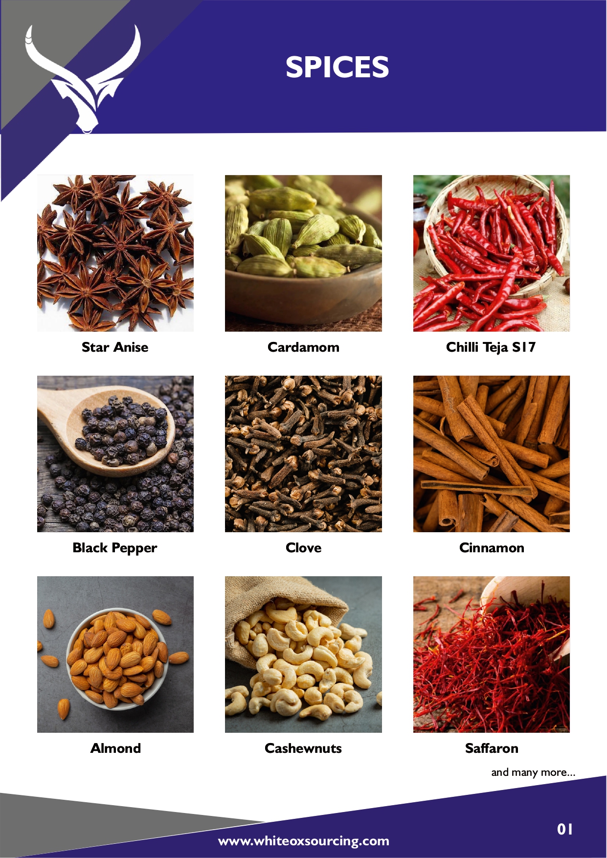 Spices from WHITEOX MERCHANT EXPORTERS