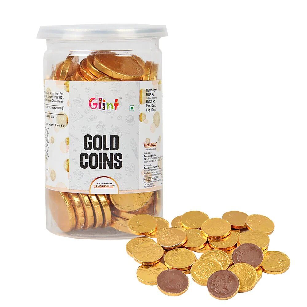 Glint Edible Milk Chocolate Gold Coins 200 gm - Divena In