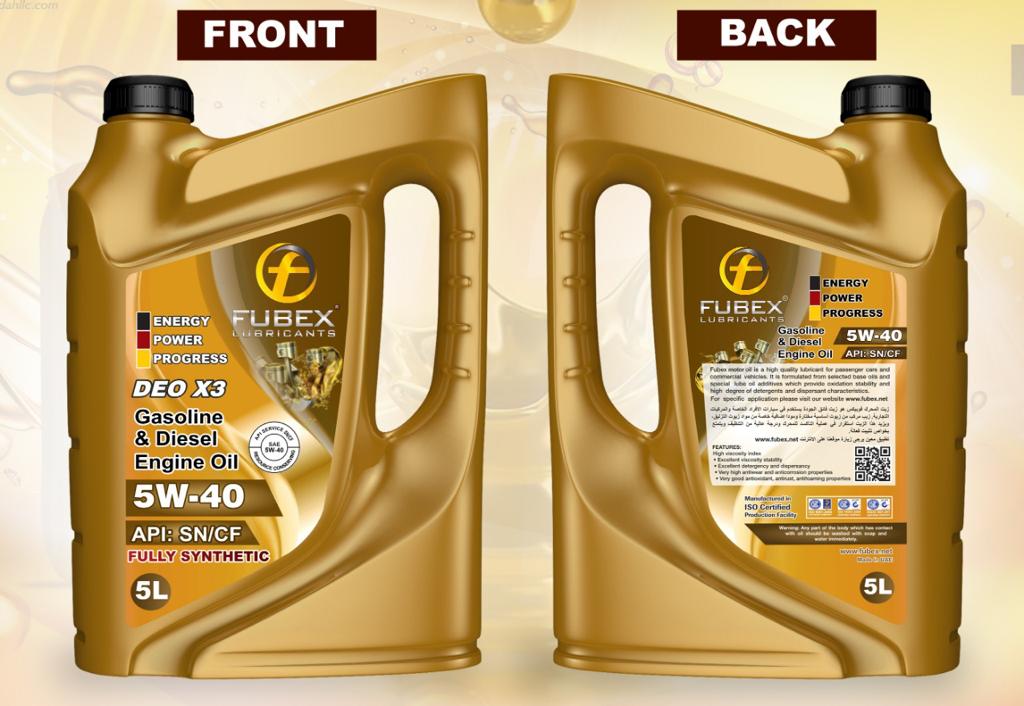 SAE 5w20 fully synthetic 4x5L from Fubex Lubricant engine oil