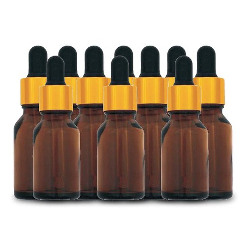 Amber Color Cosmetic Glass Dropper Bottle For Serum, Essential Oil -30ml from Zenvista Meditech Pvt. Ltd.