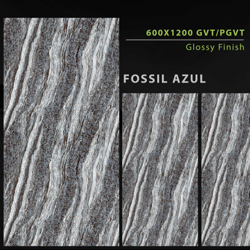 Glossy Finish Fossil Azul Vitrified Tiles from Lenora vitrified