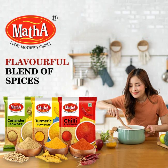 Chili  powder, Turmeric powder, Coriander powder from Matha Foods