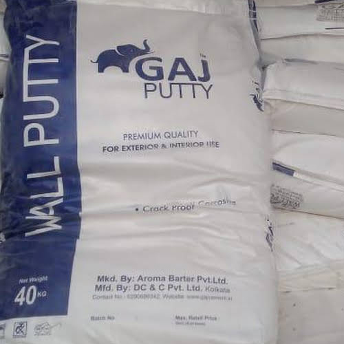 Premium Quality Wall Putty For Exterior & Interior Use from GAJ CEMENT