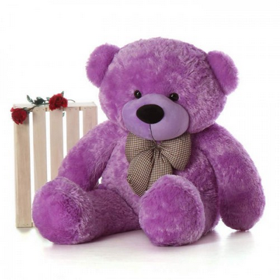 ToYBULK customized 4 Feet Tall (48 Inch) Toy's Manufacturing Life Size Purple Color Teddy Bear from ToYBULK