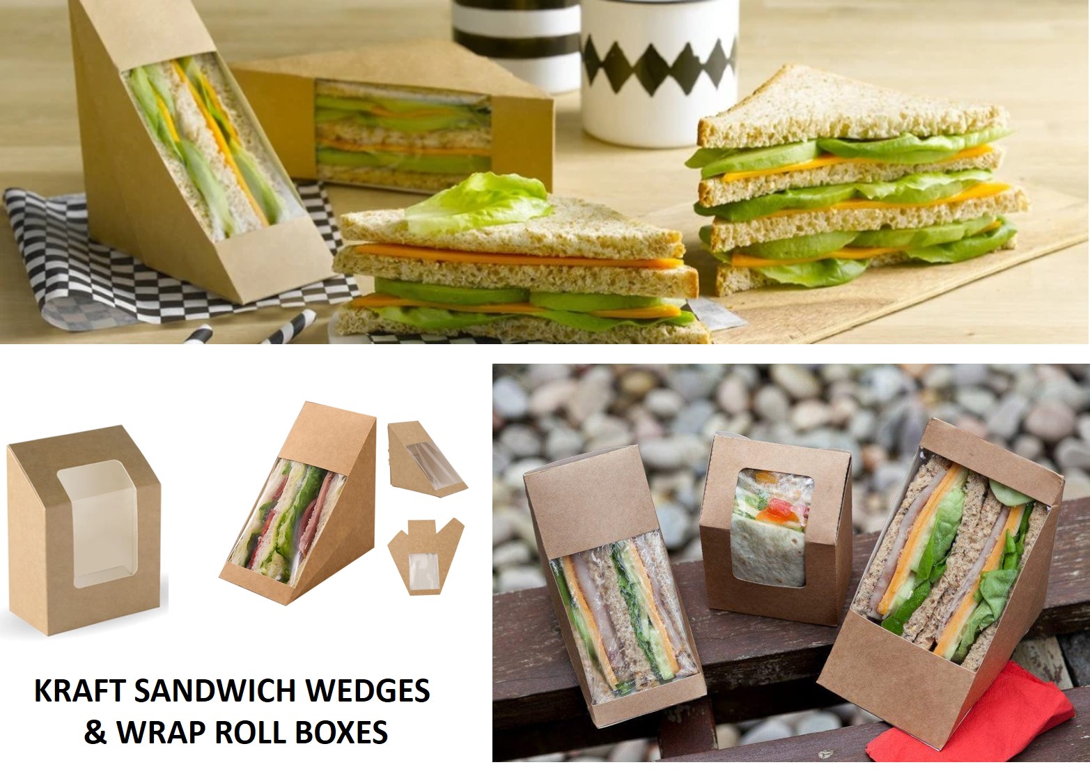 Kraft Wrap/Sandwich Boxes from OLIVEARTH TRADING LLP