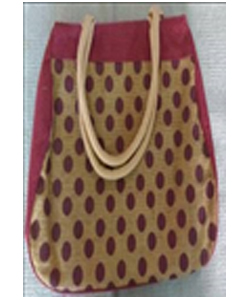 DYED WEBBING DORI HANDLE JUTE BAGS from Jute Corporation of India