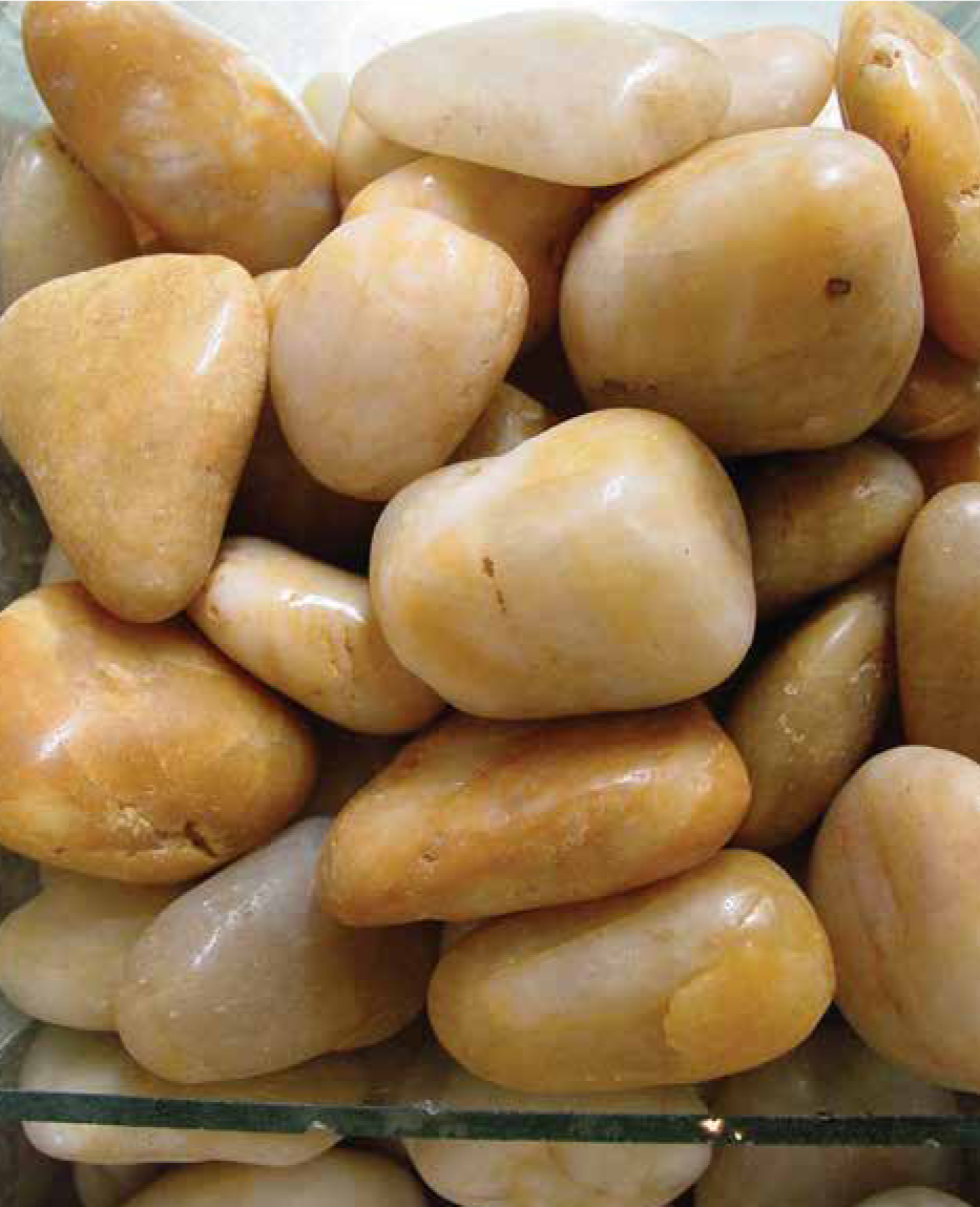 Yellow River Pebbles from Krishna stone works